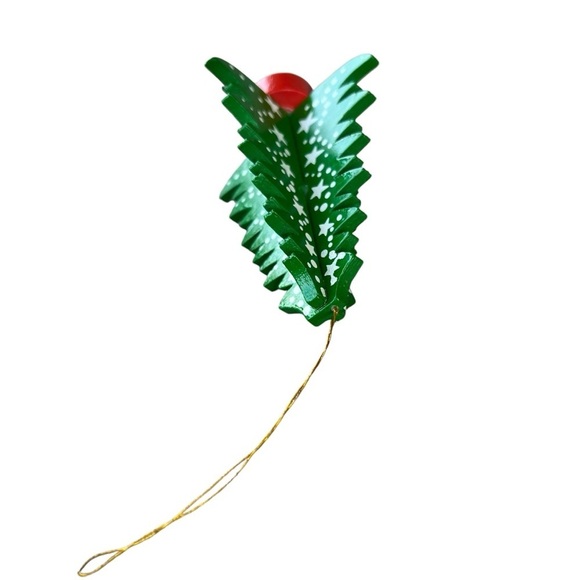 Vintage Midwest Imports Wooden Christmas Tree Ornament Stars Made in Taiwan 4.5” - Picture 7 of 8